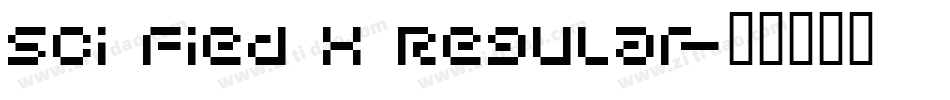 Sci Fied X Regular字体转换